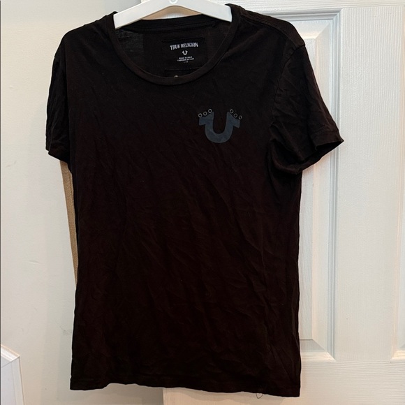 True Religion Black Tee with Logo Accent - Picture 1 of 5
